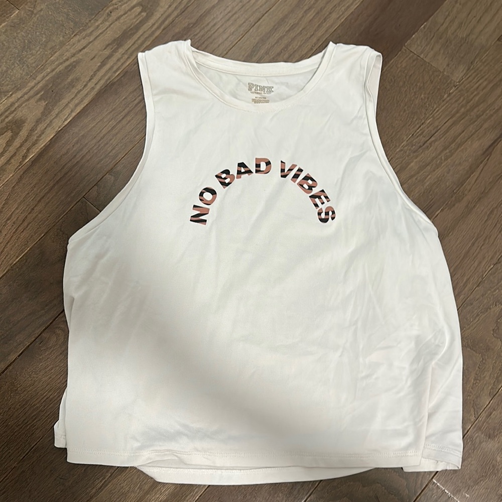 Women white top muscle shirt